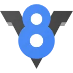 V8 SVG Icon
